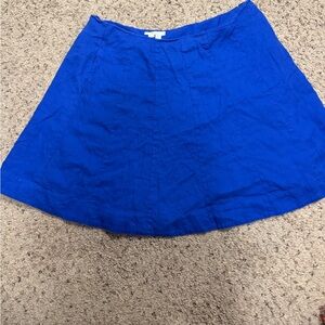 Boden Blue Linen Skirt